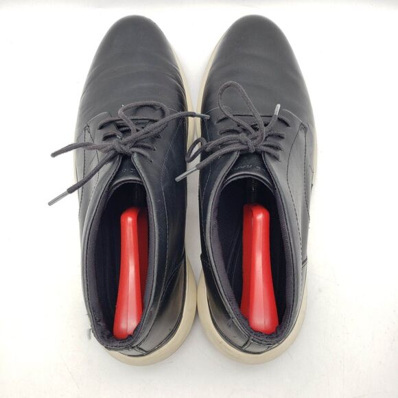 Cole Haan Shoes Men's 11 Grand Troy Chukka Boots Black/Ivory C33195 Dress Shoe - Picture 6 of 9